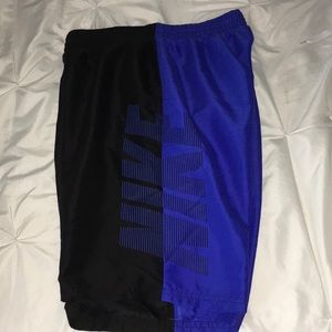 Black/Blue Nike Swim Trunks!